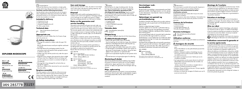 Page 1 de la notice Manuel utilisateur Playtive IAN 285778