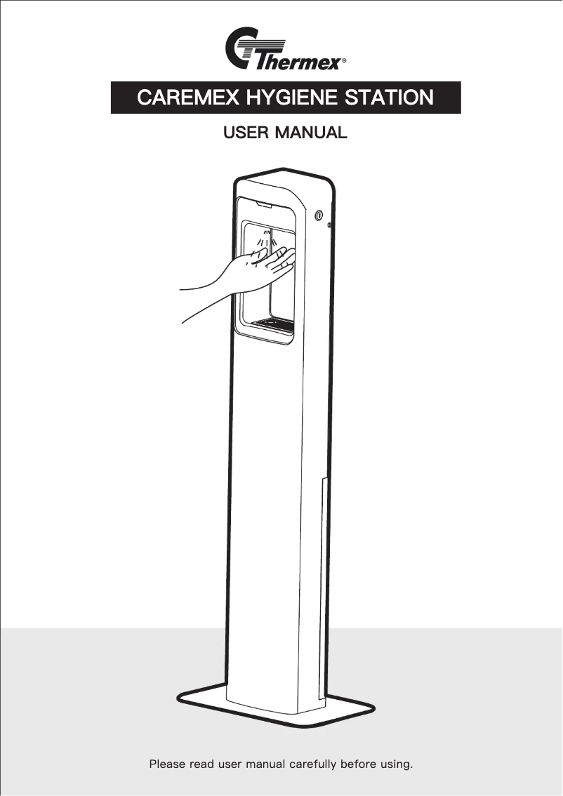 Page 1 de la notice Manuel utilisateur Thermex Caremex Hygiene Station