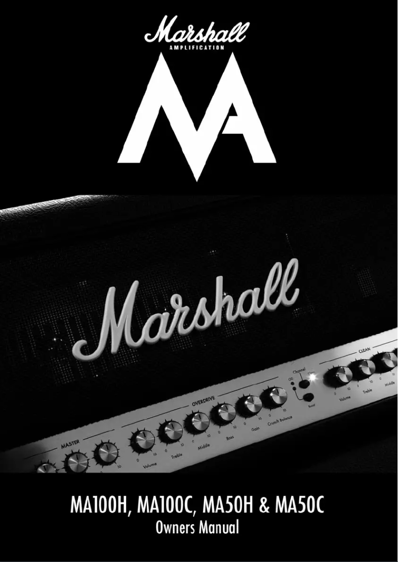Página 1 del manual Manual de usuario Marshall MA100H