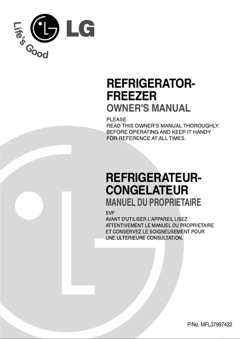 Image de la première page du manuel de l'appareil GN-M392YLQK