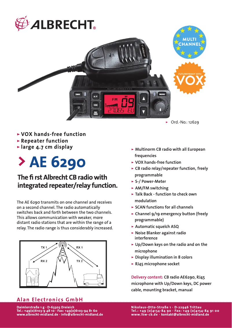 Imagen de la primera página del manual del dispositivo AE 6290