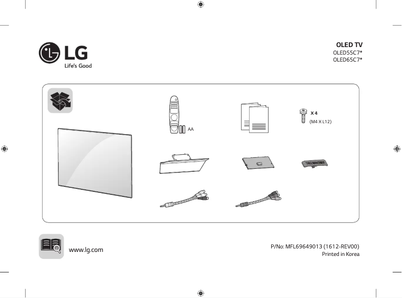Página 1 del manual Manual de usuario LG OLED55C7Y