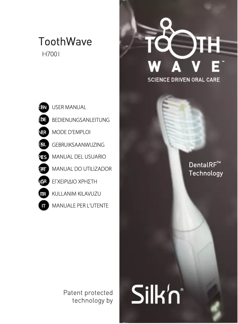 Image de la première page du manuel de l'appareil ToothWave H7001