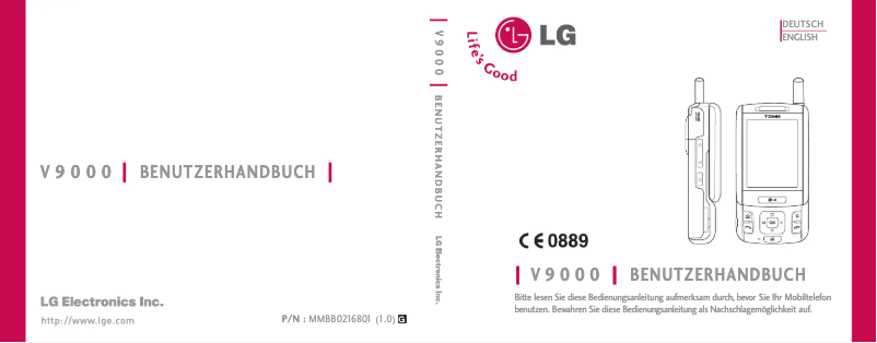 Page n°1 - Manuel utilisateur LG V9000