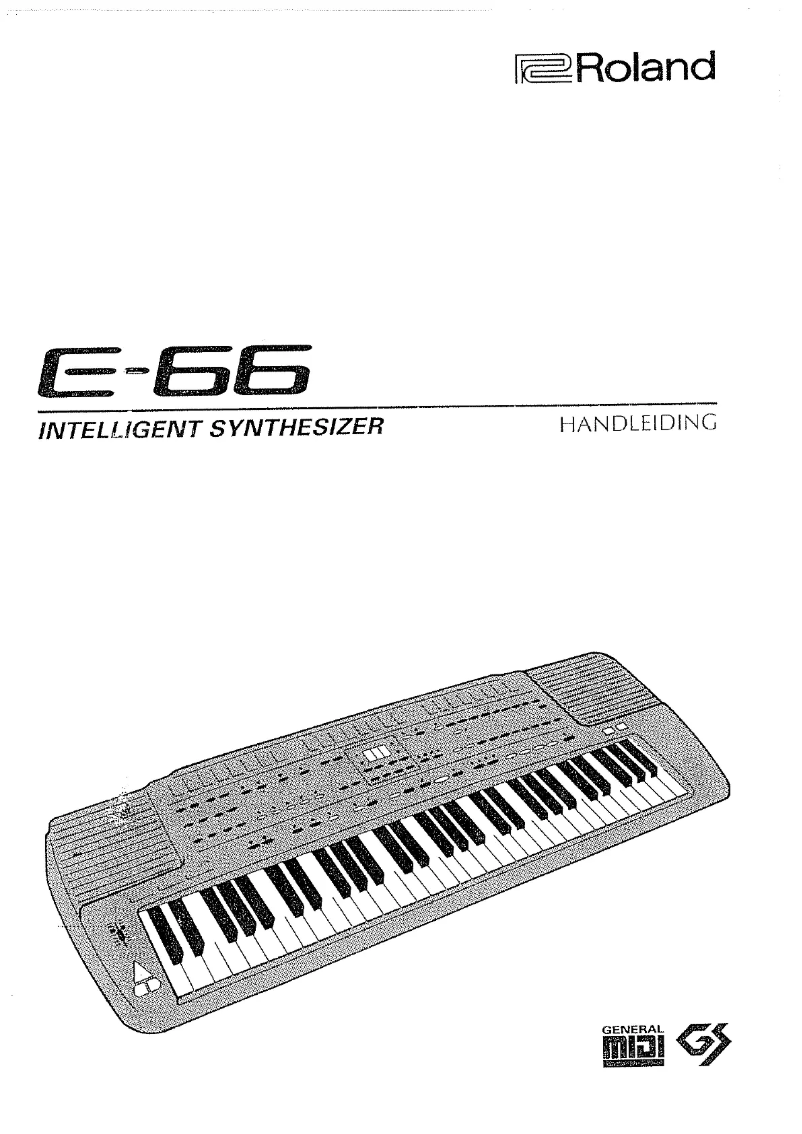 Page n°1 - Manuel utilisateur Roland E-66