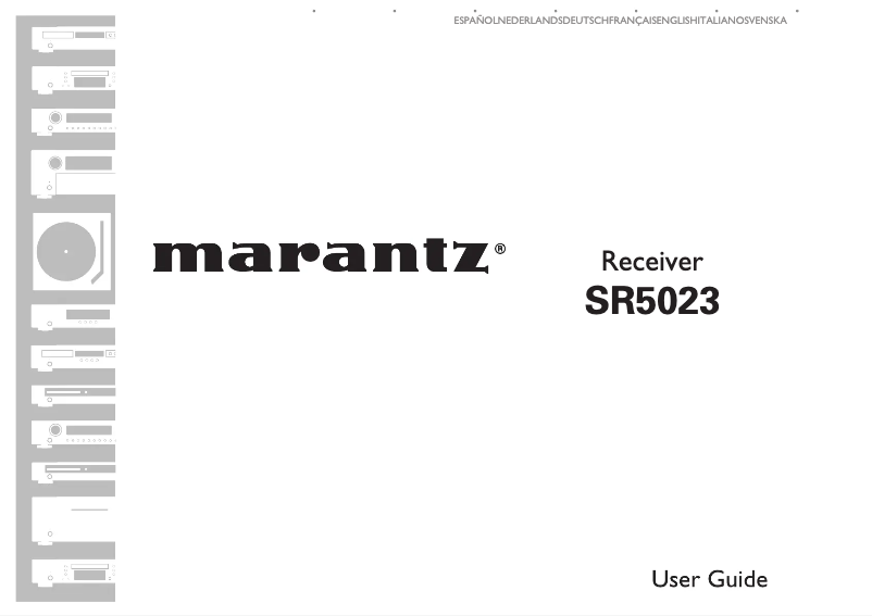 Page 1 de la notice Manuel utilisateur Marantz SR5023SG