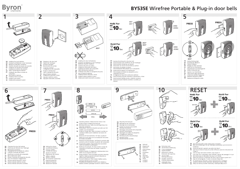 Image de la première page du manuel de l'appareil BY535E