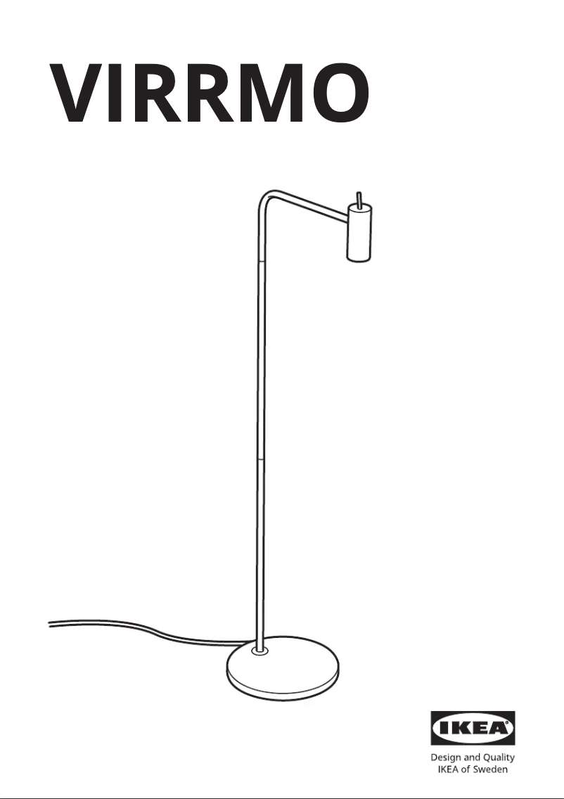 Page 1 de la notice Manuel utilisateur Ikea VIRRMO 304.713.29