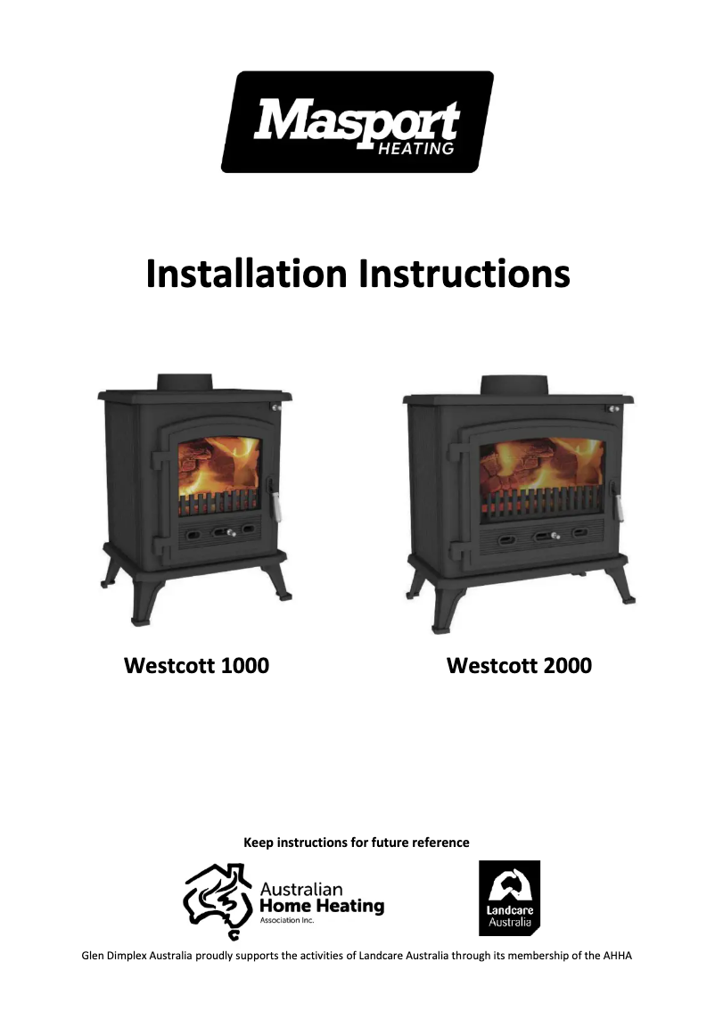 Image de la première page du manuel de l'appareil Westcott 1000