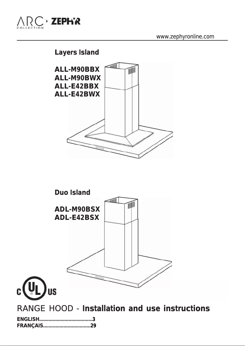 Image de la première page du manuel de l'appareil ALLM90BBX