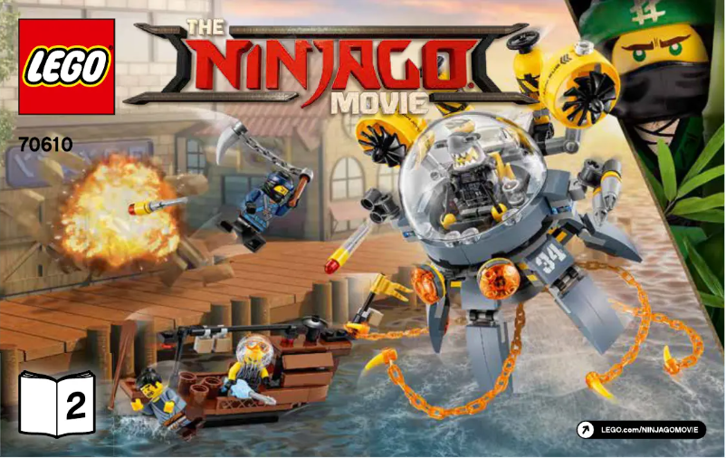 Page 1 de la notice Manuel utilisateur Lego The Ninjago Movie 70610