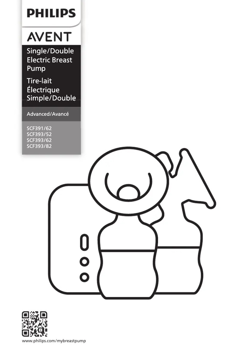 Image de la première page du manuel de l'appareil Avent SCF393