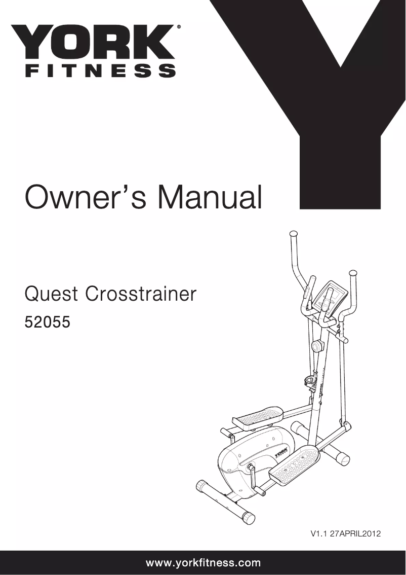 Page n°1 - Manuel utilisateur York Fitness Quest