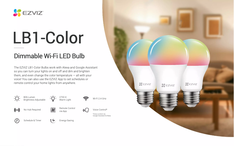 Página 1 del manual Manual de usuario EZVIZ LB1-Color