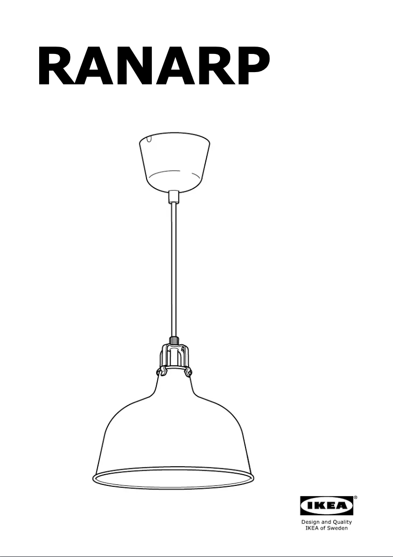 Image de la première page du manuel de l'appareil RANARP