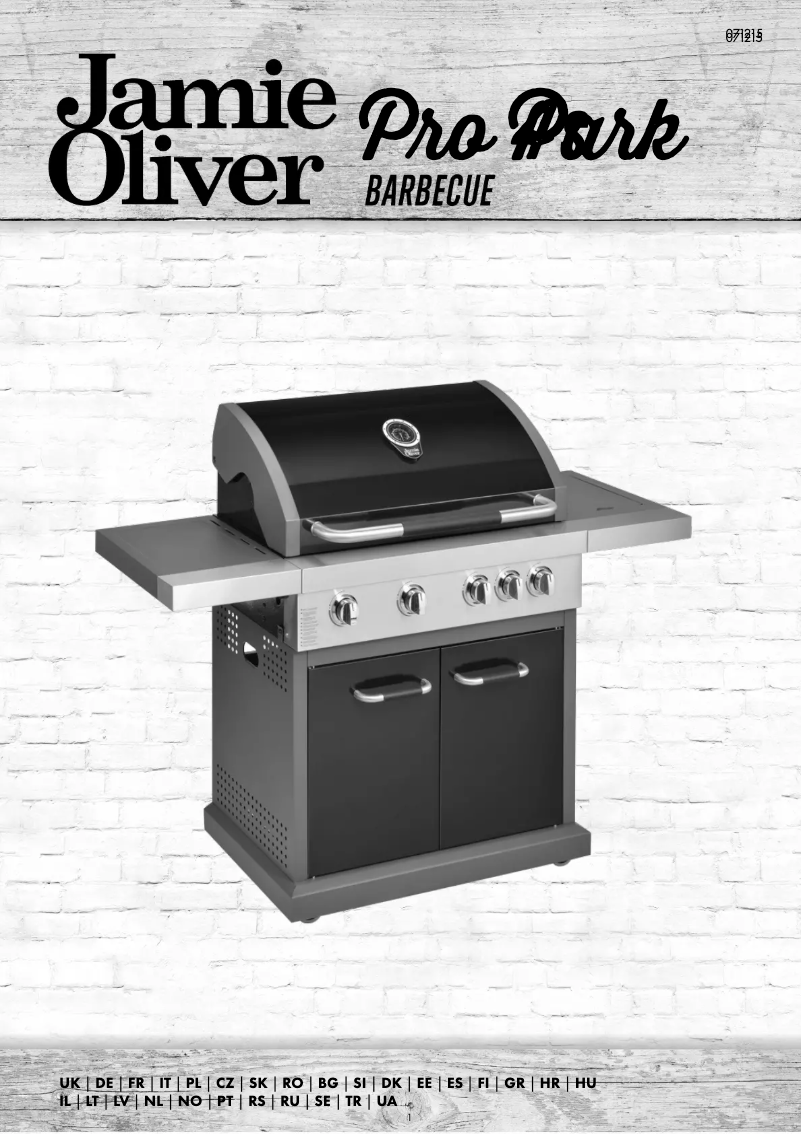 Page 1 de la notice Manuel utilisateur Jamie Oliver Pro 4