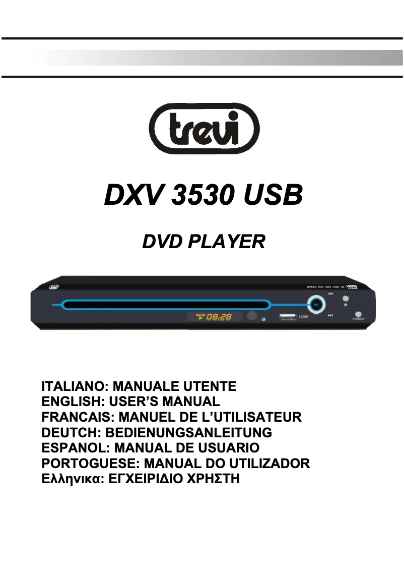 Page n°1 - Manuel utilisateur Trevi DXV 3530 USB