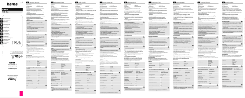 Page 1 de la notice Manuel utilisateur Hama 200137