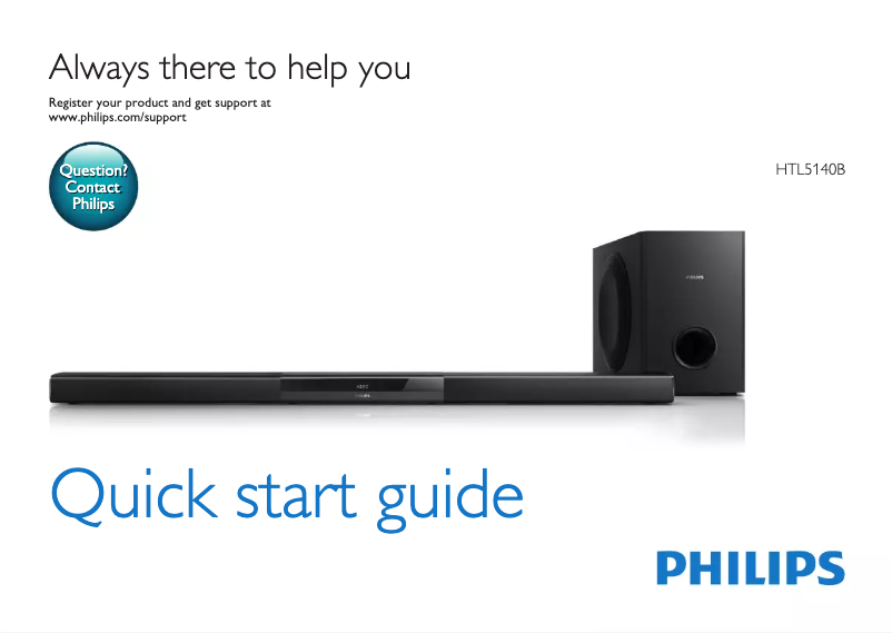 Page n°1 - Manuel utilisateur Philips HTL5140B