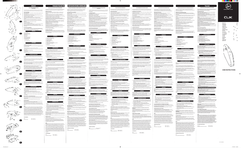 Page 1 de la notice Manuel utilisateur Hoover Clik SC 84 DWB4
