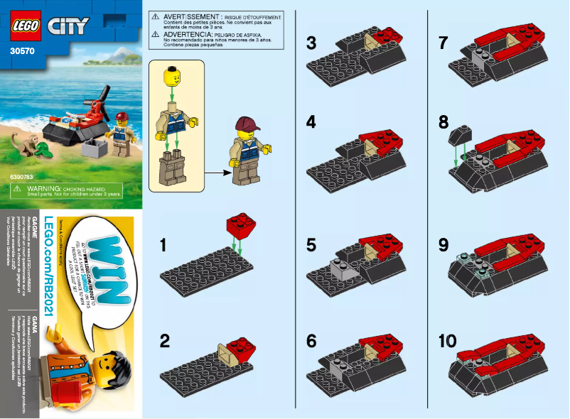 Page 1 de la notice Manuel utilisateur Lego City 30570