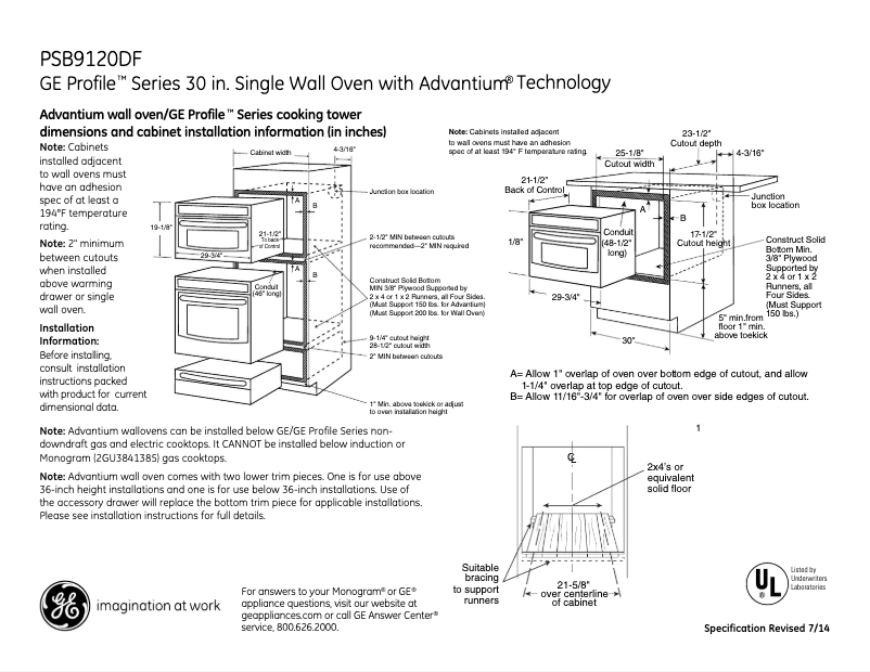 Imagen de la primera página del manual del dispositivo Profile SB9120DFWW