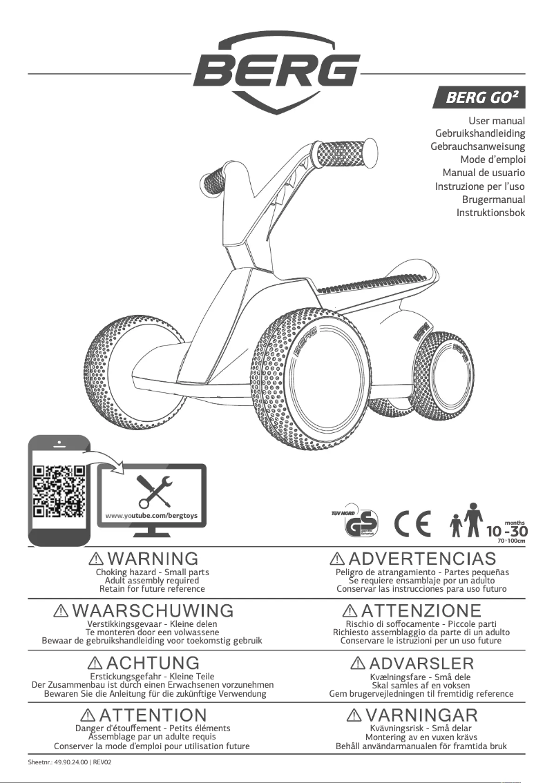 Page n°1 - Manuel utilisateur Berg GO²