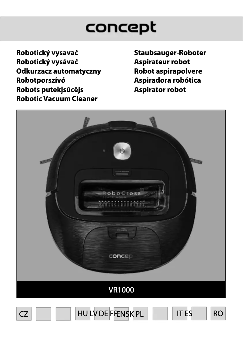 Page n°1 - Manuel utilisateur Concept RoboCross VR1000