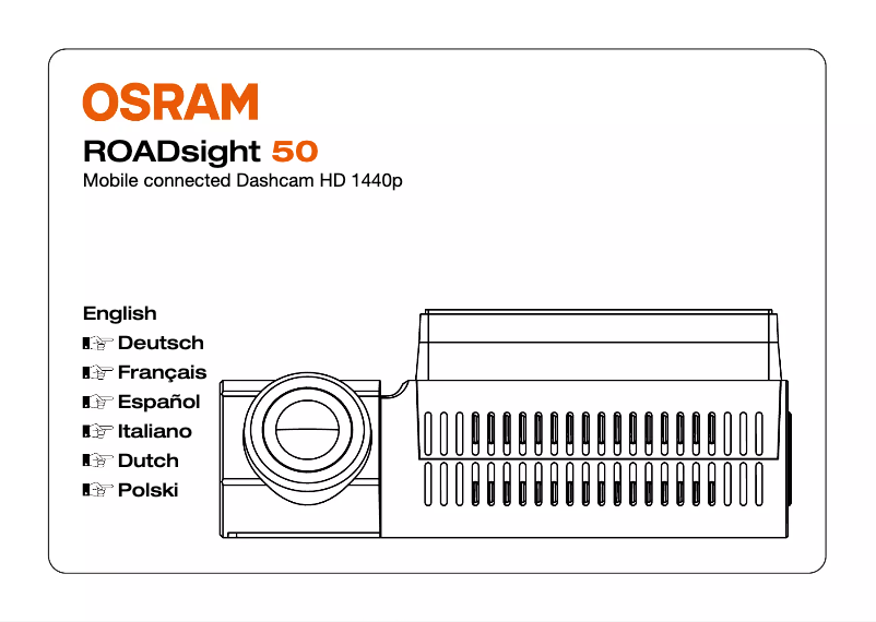 Page n°1 - Instructions / montage Osram ROADsight 50
