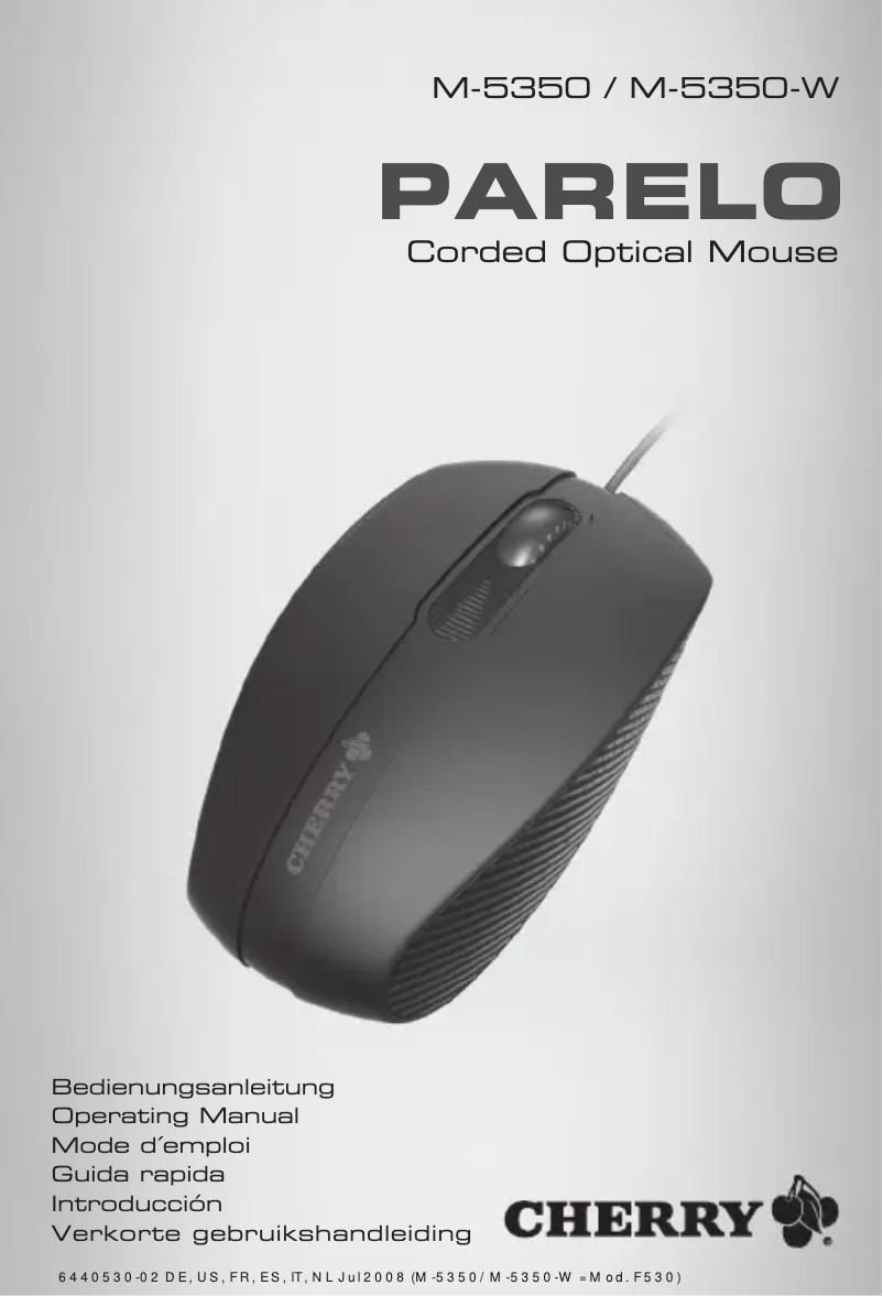Page 1 de la notice Manuel utilisateur Cherry PARELO