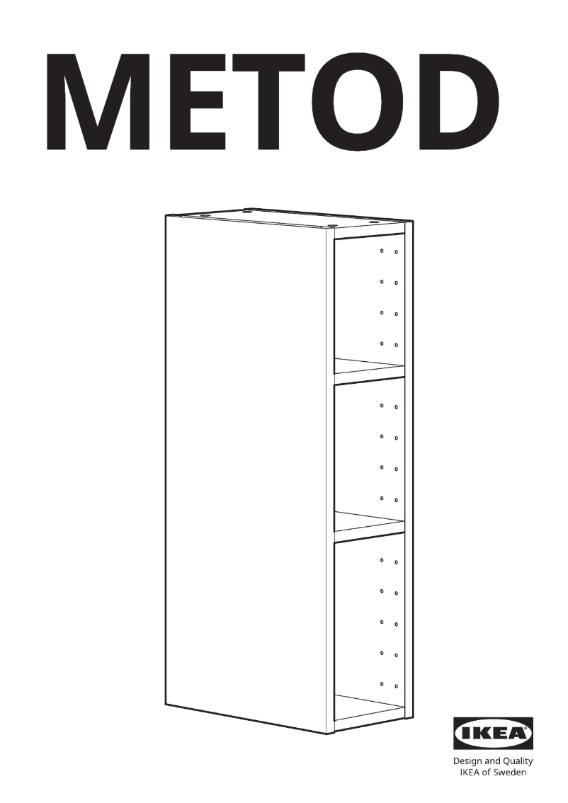 Page 1 de la notice Manuel utilisateur Ikea METOD 602.521.13