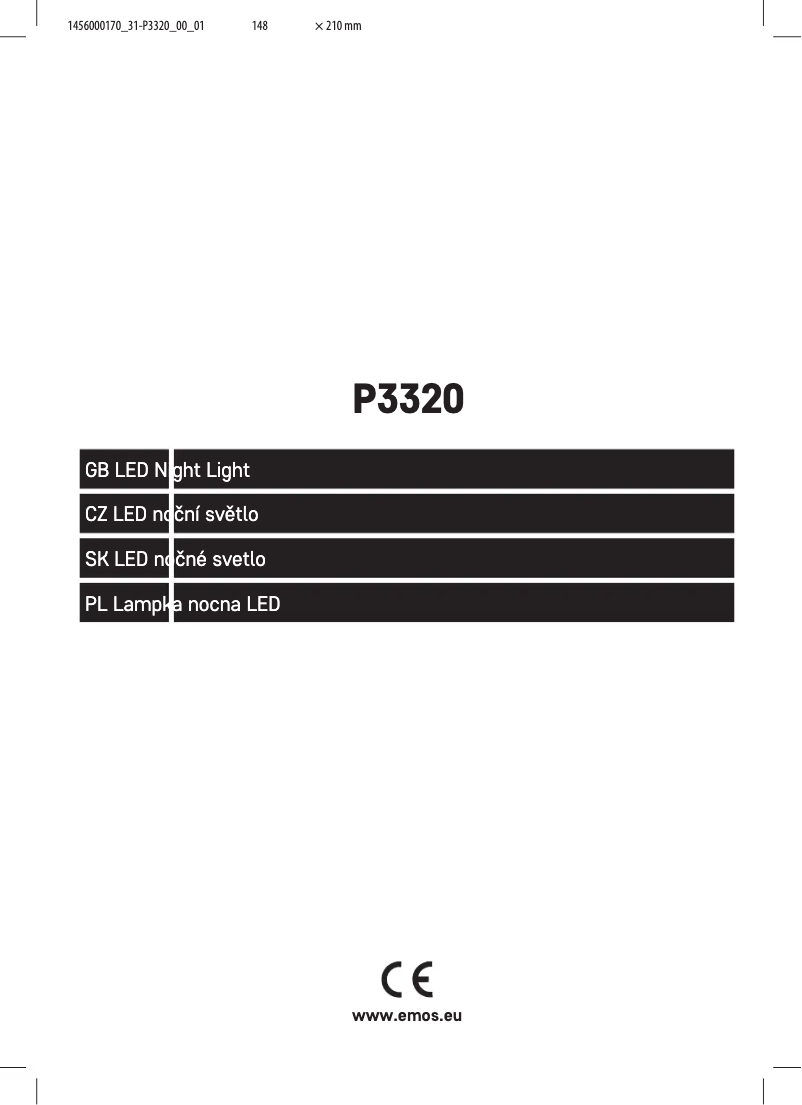 Image de la première page du manuel de l'appareil P3320