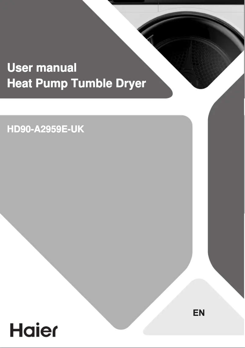 Page n°1 - Manuel utilisateur Haier HD90-A2959