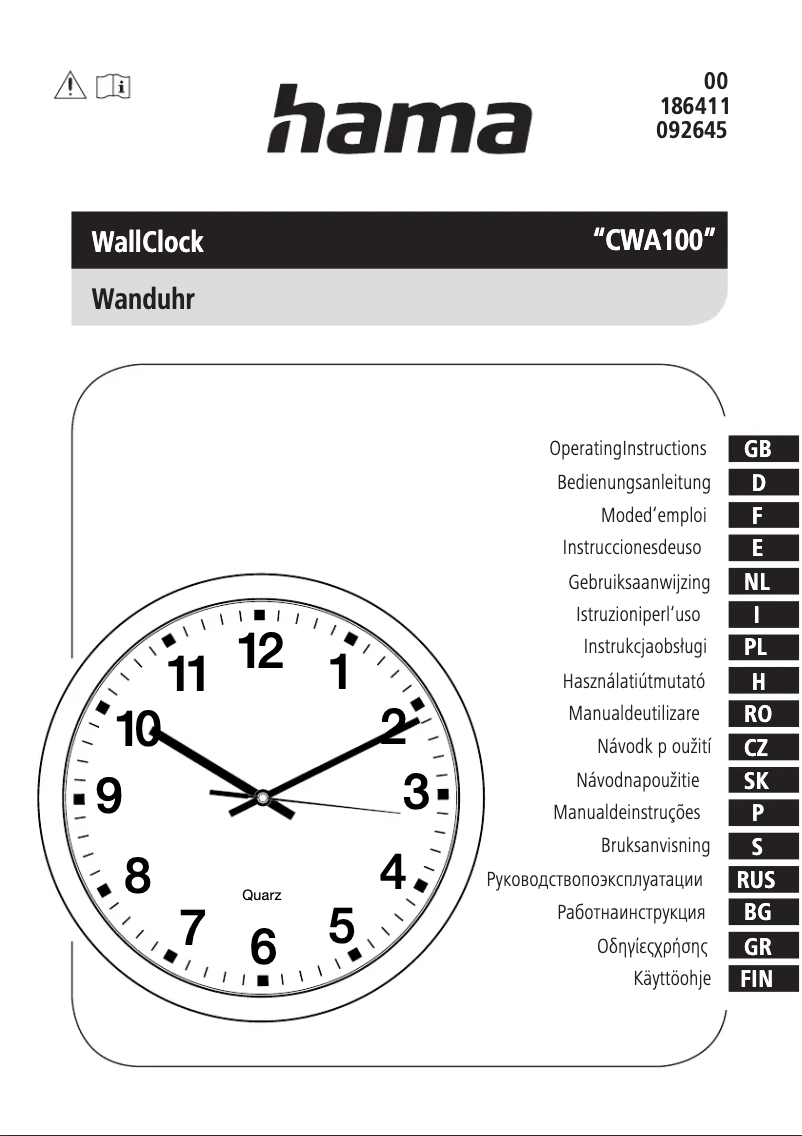 Page n°1 - Manuel utilisateur Hama CWA100