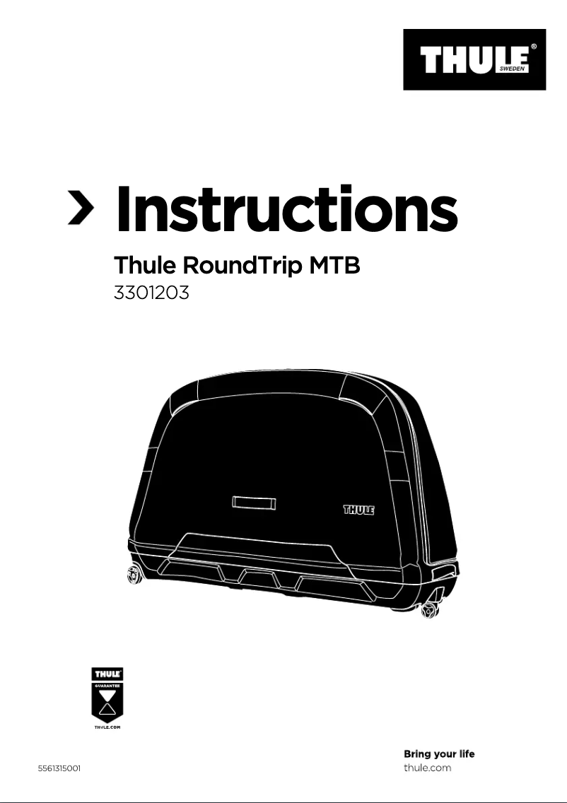 Page 1 de la notice Manuel utilisateur Thule RoundTrip MTB =
