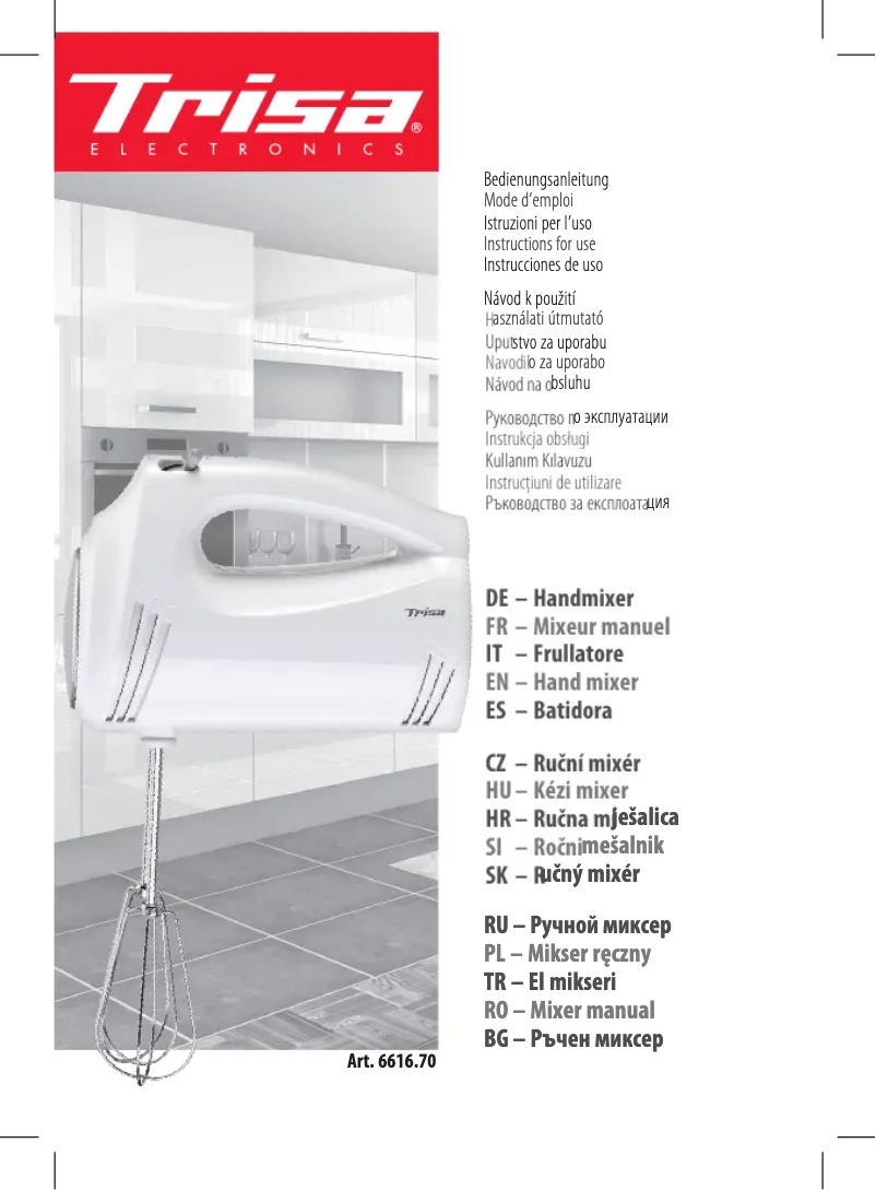 Page n°1 - Manuel utilisateur Trisa Smart Mix 6616.70