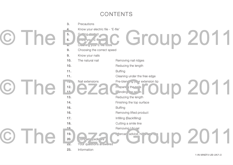 Page 1 de la notice Manuel utilisateur Rio MNEF4