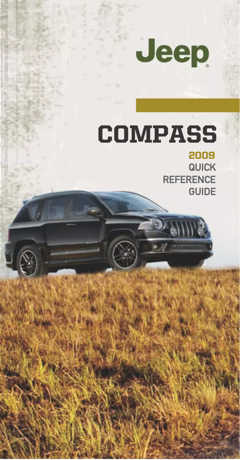 Page 1 de la notice Manuel utilisateur Jeep Compass (2009)