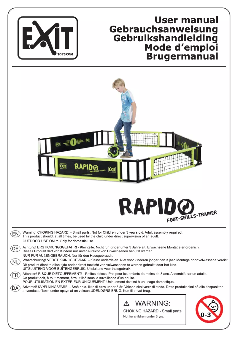 Page 1 de la notice Manuel utilisateur EXIT Rapido