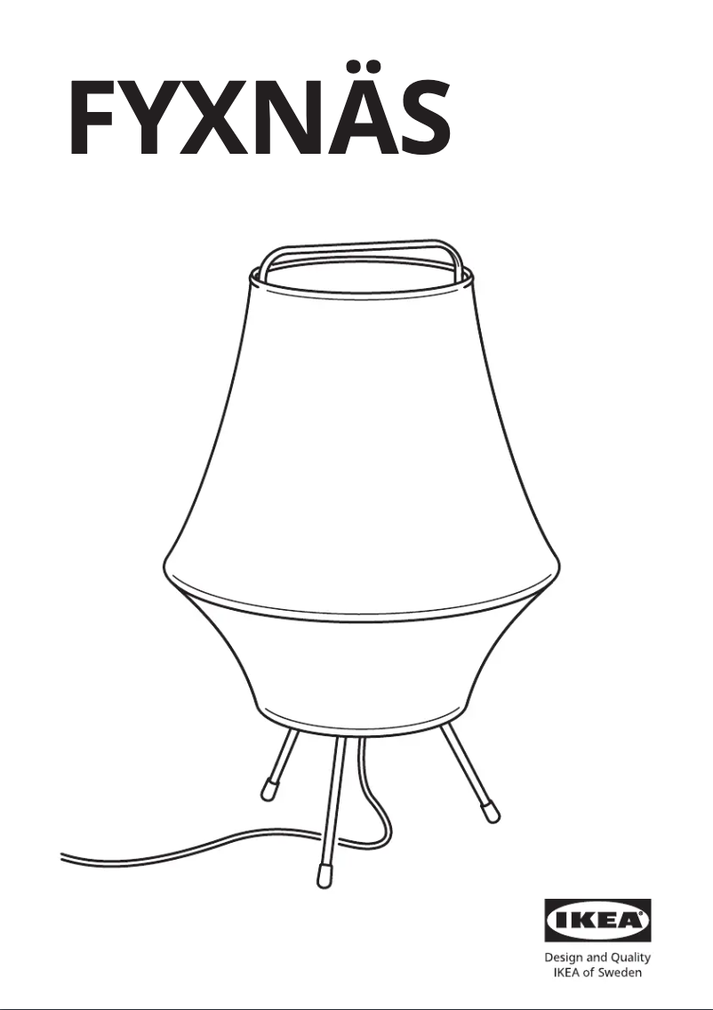 Image de la première page du manuel de l'appareil FYXNÄS 904.872.14