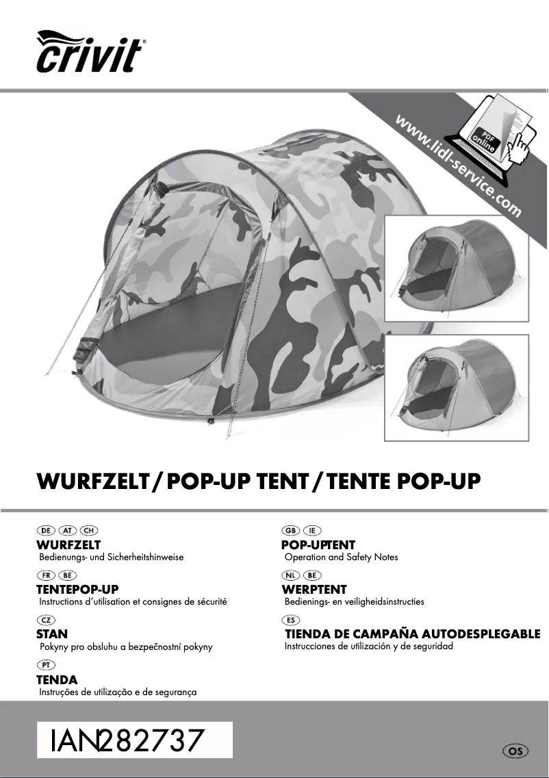 Image de la première page du manuel de l'appareil IAN 282737