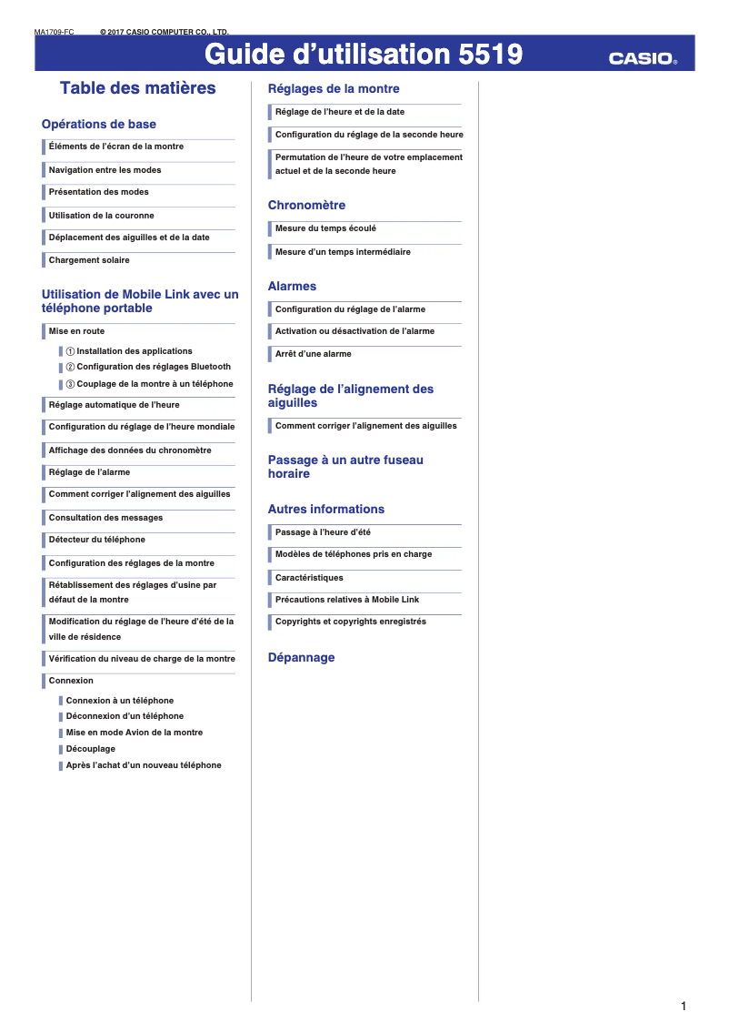 Image de la première page du manuel de l'appareil EQB-501XBL-1AER