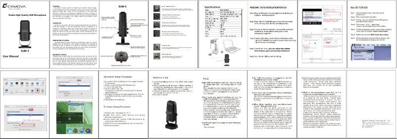 Image de la première page du manuel de l'appareil SUM-5