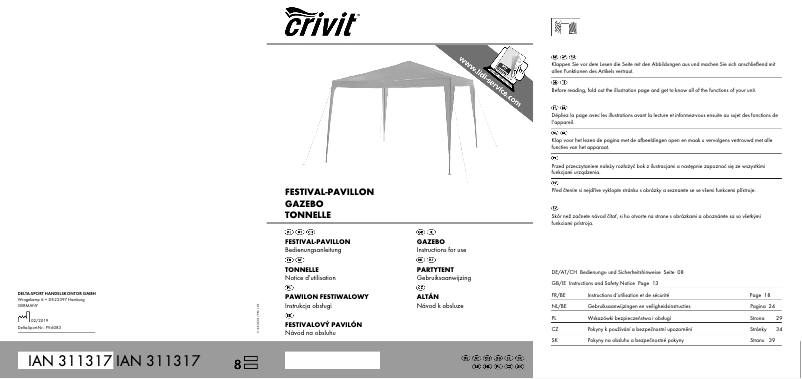 Page n°1 - Manuel utilisateur Crivit IAN 311317