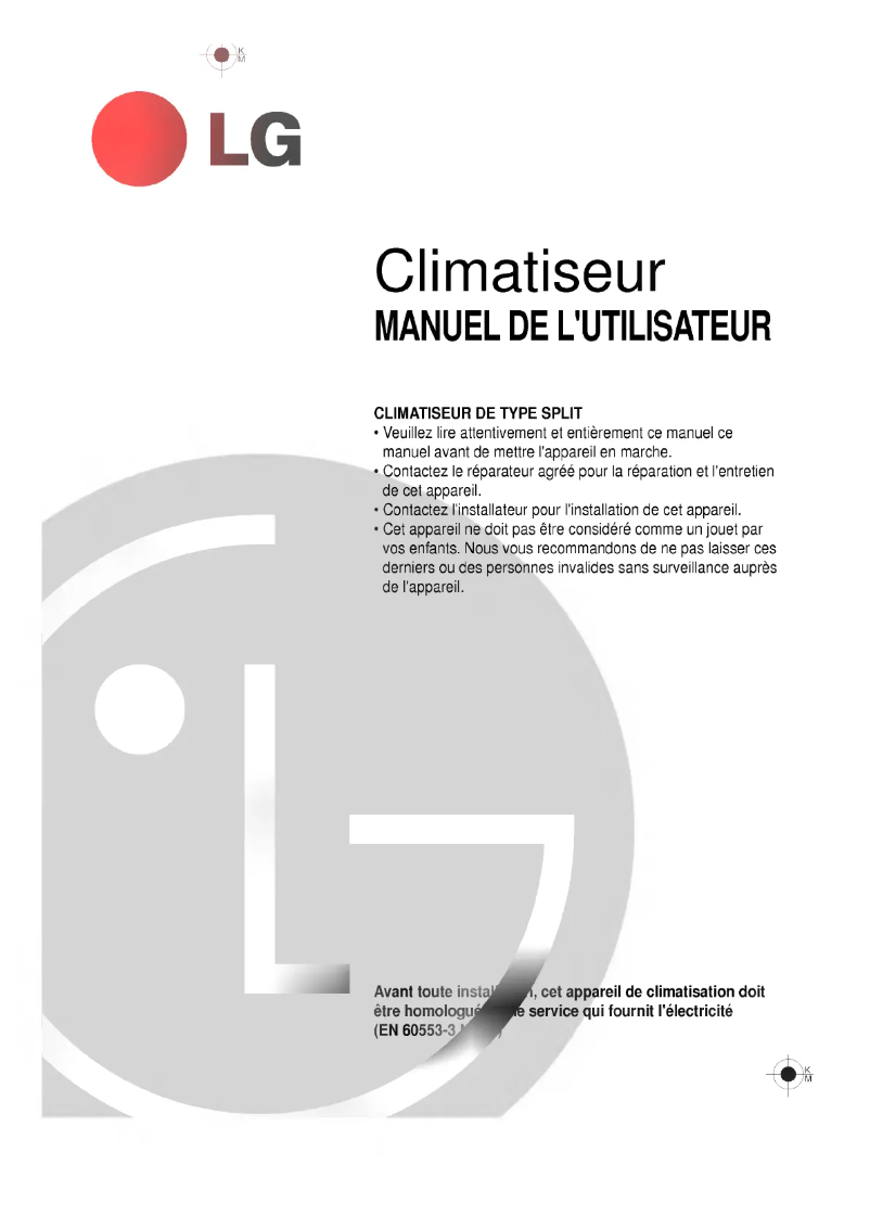 Page 1 de la notice Manuel utilisateur LG LS-P0760HL