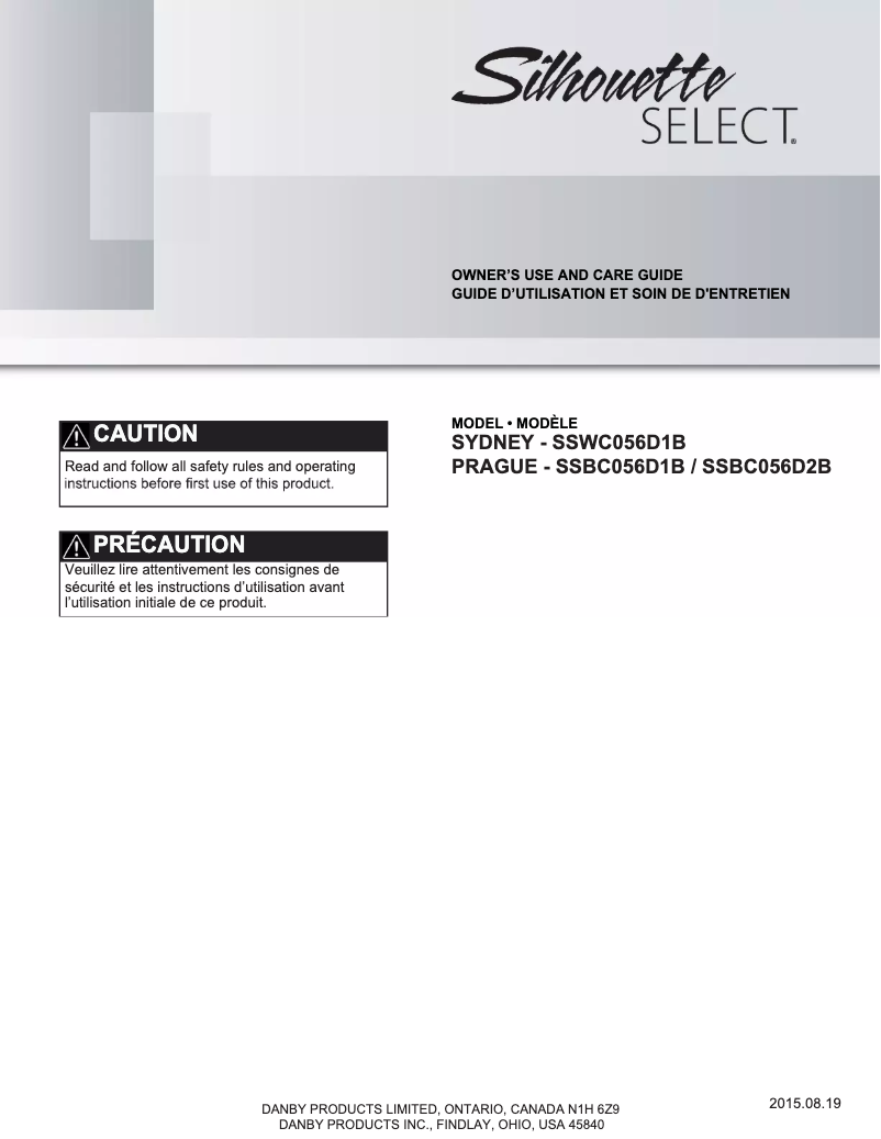 Página 1 del manual Manual de usuario Danby Silhouette SSWC056D1BS