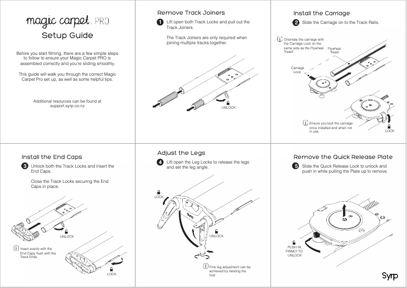 Page n°1 - Manuel utilisateur Syrp Magic Carpet PRO