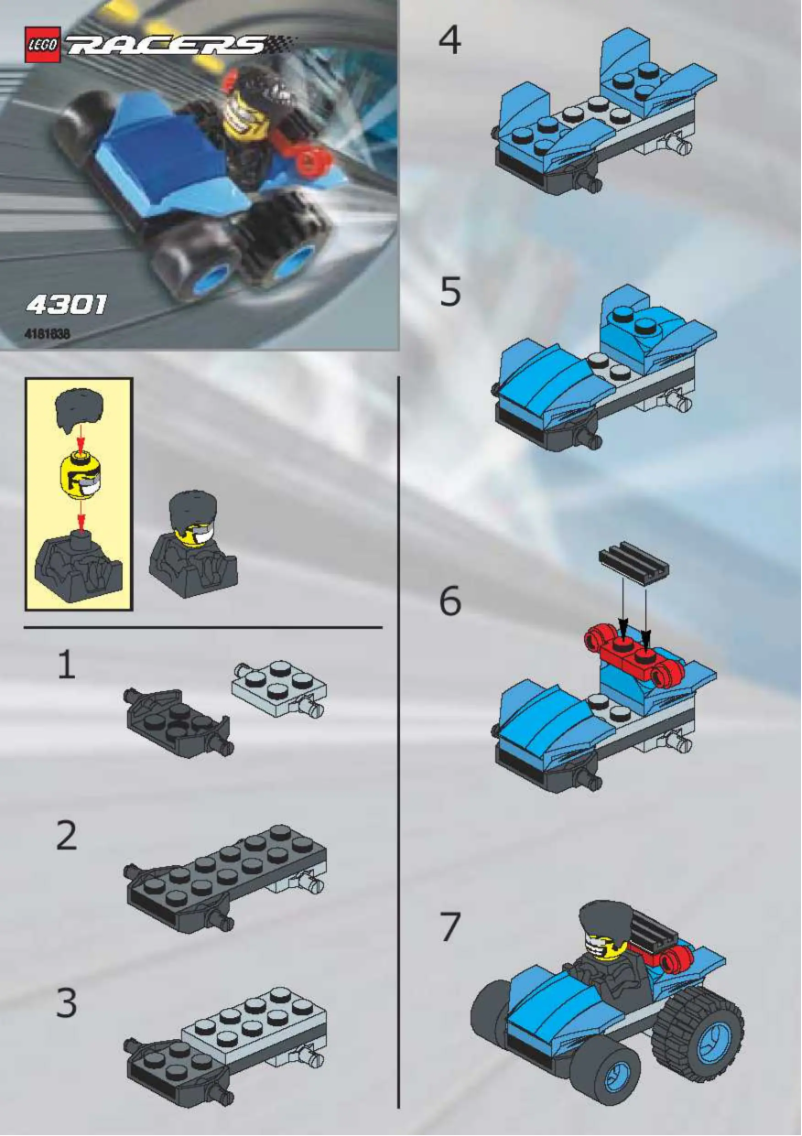 Page 1 of the manual User Manual Lego Blue LEGO® Car