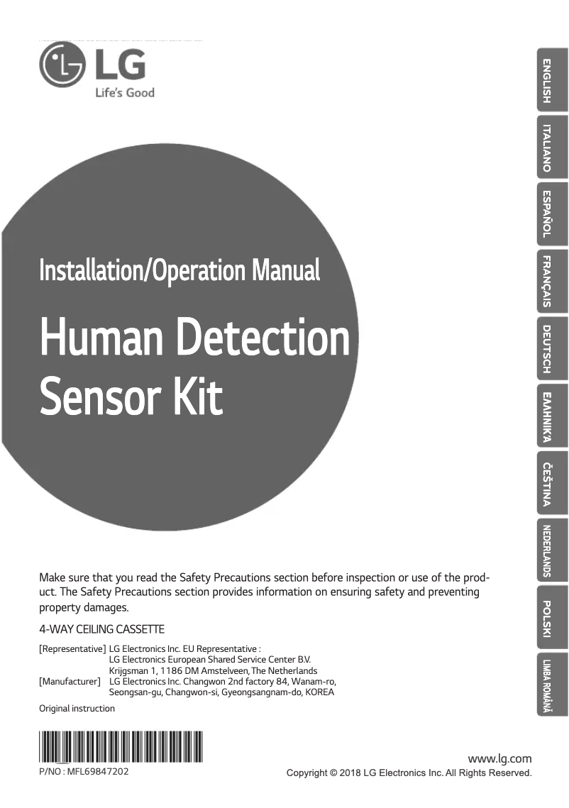 Image de la première page du manuel de l'appareil PTVSMA0