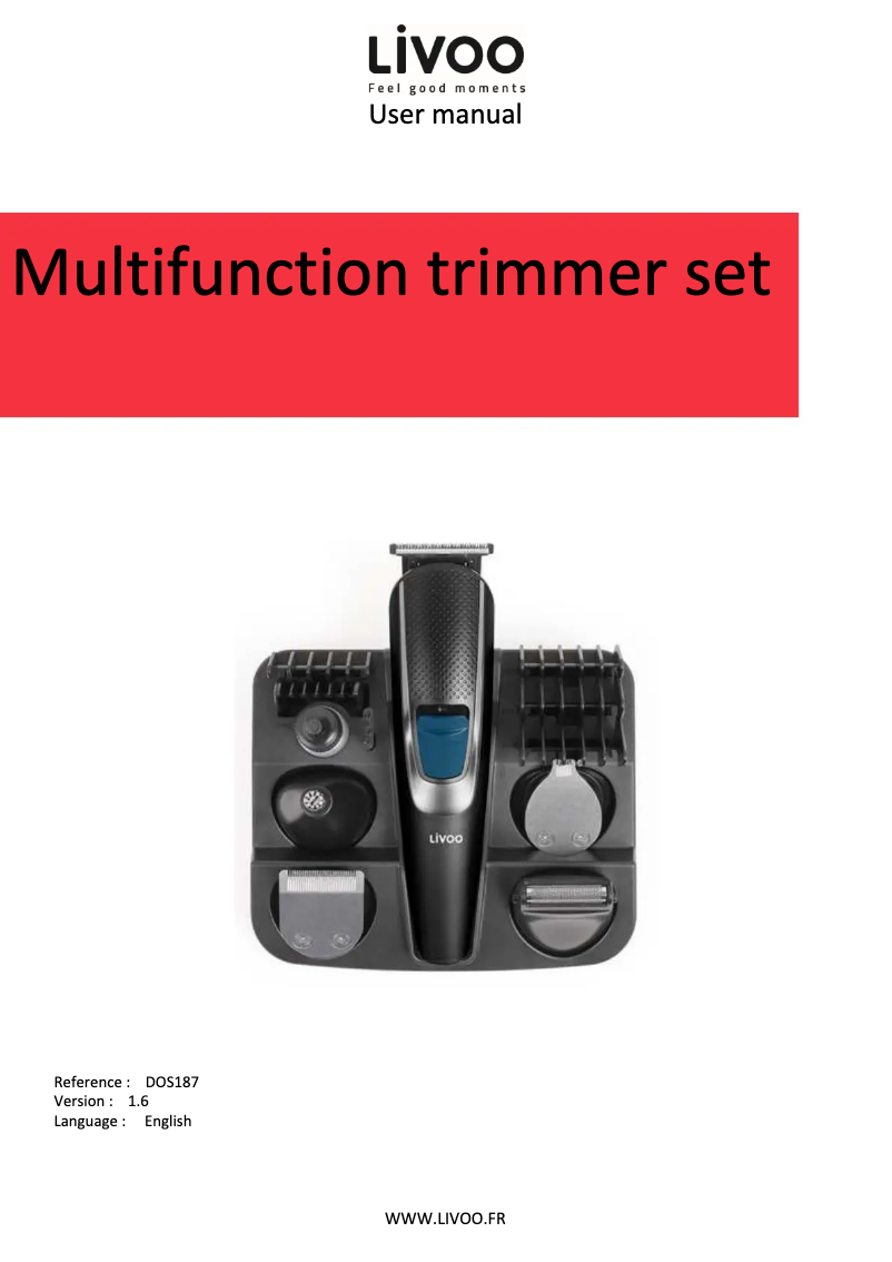 Página 1 del manual Manual de usuario Livoo DOS187